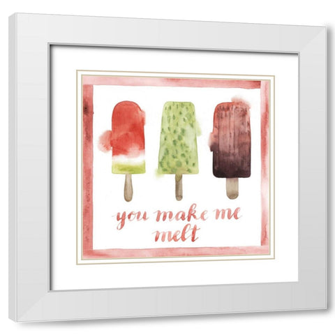 Chill Out IV White Modern Wood Framed Art Print with Double Matting by Popp, Grace