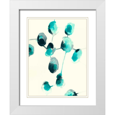 Fluid Structure I White Modern Wood Framed Art Print with Double Matting by Vess, June Erica