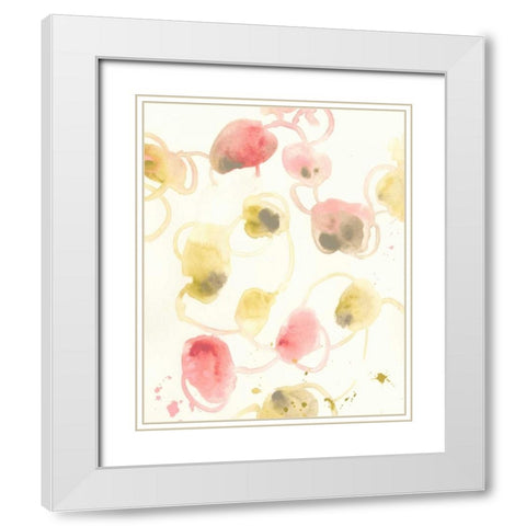 Elliptical Motion II White Modern Wood Framed Art Print with Double Matting by Vess, June Erica
