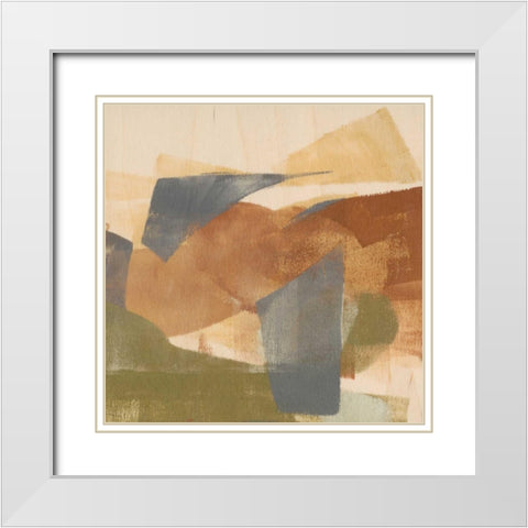 Tip Top II White Modern Wood Framed Art Print with Double Matting by Goldberger, Jennifer