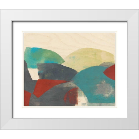 Ship Shape I White Modern Wood Framed Art Print with Double Matting by Goldberger, Jennifer