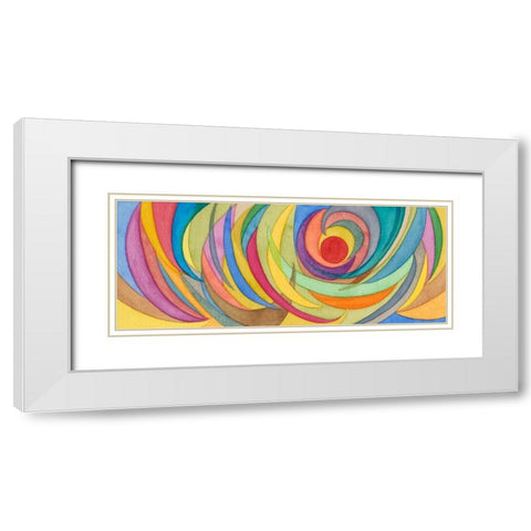 Watercolor Arches White Modern Wood Framed Art Print with Double Matting by Galapon, Nikki