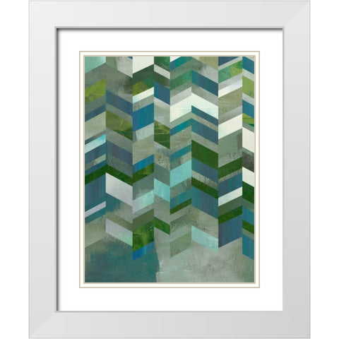 Ocean Elements II White Modern Wood Framed Art Print with Double Matting by Zarris, Chariklia