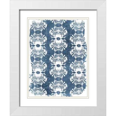 Batik Shell Patterns III White Modern Wood Framed Art Print with Double Matting by Vess, June Erica