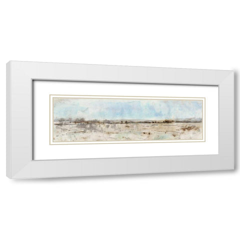 Panoramic II White Modern Wood Framed Art Print with Double Matting by OToole, Tim