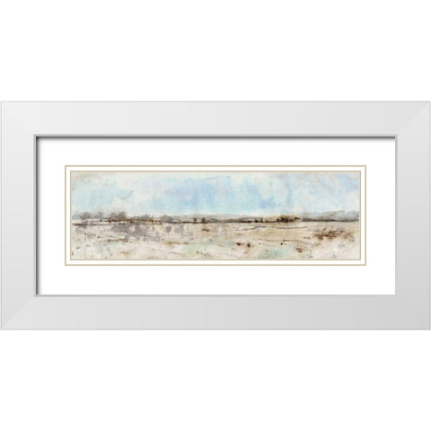Panoramic II White Modern Wood Framed Art Print with Double Matting by OToole, Tim