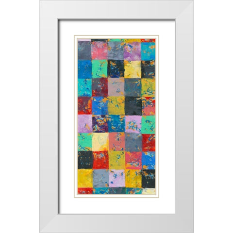 Lucky Seven I White Modern Wood Framed Art Print with Double Matting by Galapon, Nikki