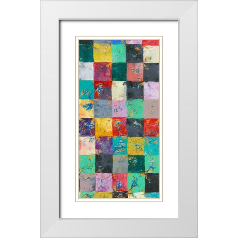 Lucky Seven II White Modern Wood Framed Art Print with Double Matting by Galapon, Nikki