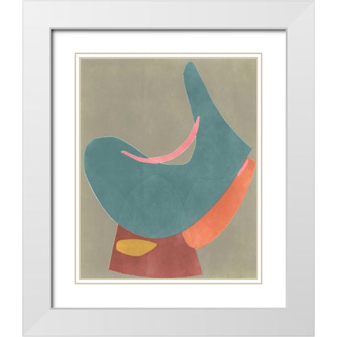 Vessel XII White Modern Wood Framed Art Print with Double Matting by Delamater, Rob