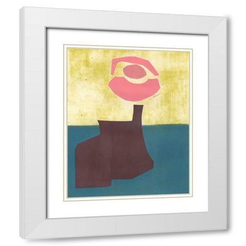 Alicante #2 White Modern Wood Framed Art Print with Double Matting by Delamater, Rob