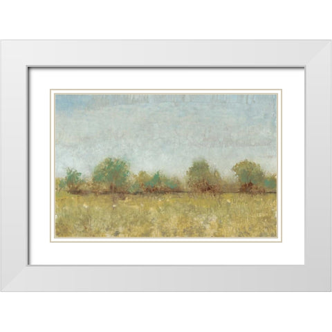 Spring Field I White Modern Wood Framed Art Print with Double Matting by OToole, Tim
