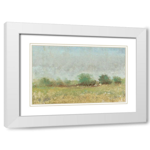 Spring Field II White Modern Wood Framed Art Print with Double Matting by OToole, Tim