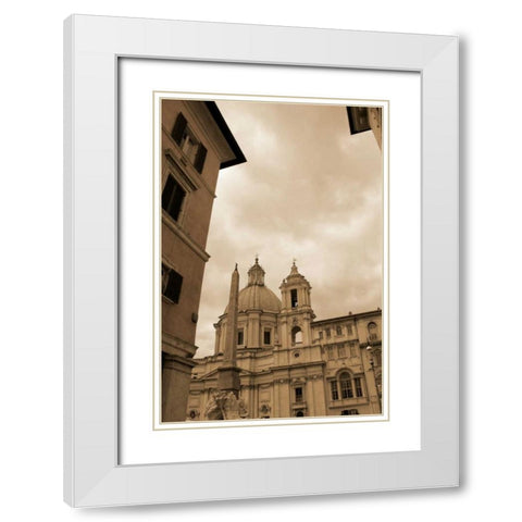 Architettura di Italia I White Modern Wood Framed Art Print with Double Matting by Perkins, Greg