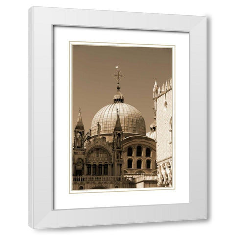Architettura di Italia IV White Modern Wood Framed Art Print with Double Matting by Perkins, Greg