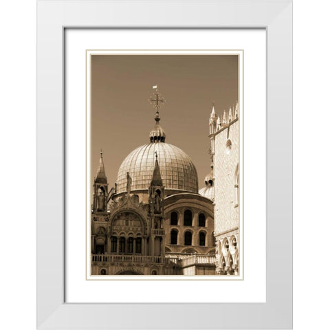Architettura di Italia IV White Modern Wood Framed Art Print with Double Matting by Perkins, Greg
