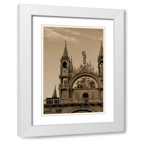 Architettura di Italia V White Modern Wood Framed Art Print with Double Matting by Perkins, Greg