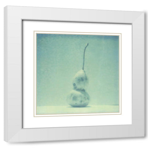 Color Shade IV White Modern Wood Framed Art Print with Double Matting by Johnson, Jason