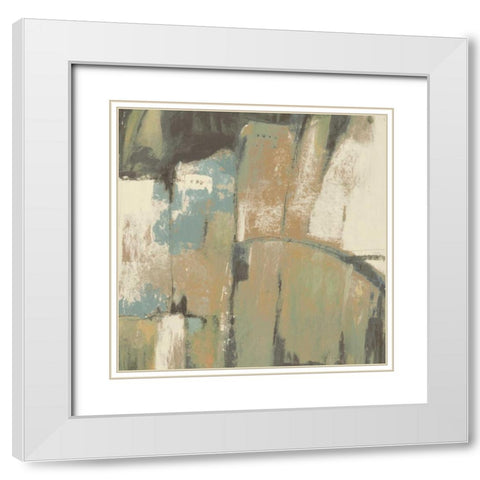 Structural Abstract II White Modern Wood Framed Art Print with Double Matting by OToole, Tim
