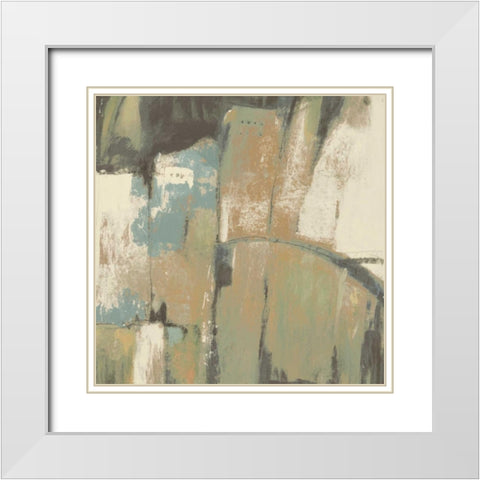 Structural Abstract II White Modern Wood Framed Art Print with Double Matting by OToole, Tim