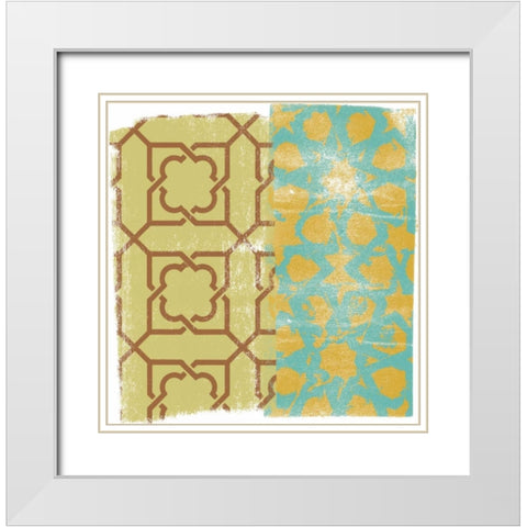 Moorish Study II White Modern Wood Framed Art Print with Double Matting by Saunders, Alonzo