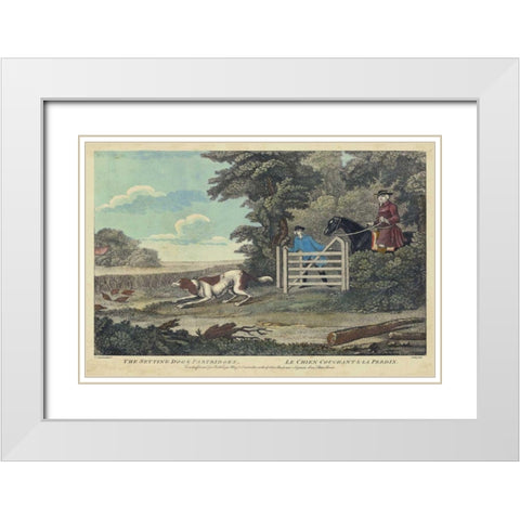 The Thrill of the Chase I White Modern Wood Framed Art Print with Double Matting by Unknown
