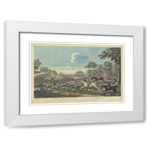 The Thrill of the Chase V White Modern Wood Framed Art Print with Double Matting by Unknown