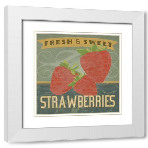 Farm Stand I White Modern Wood Framed Art Print with Double Matting by Vess, June Erica