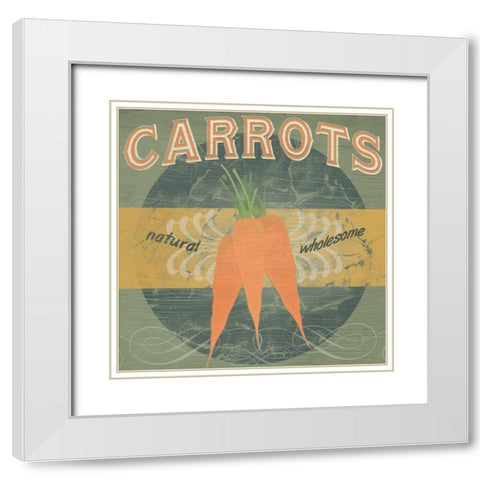 Farm Stand III White Modern Wood Framed Art Print with Double Matting by Vess, June Erica