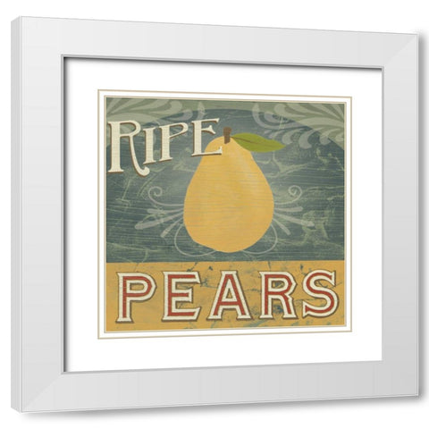 Farm Stand V White Modern Wood Framed Art Print with Double Matting by Vess, June Erica