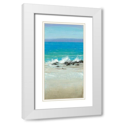 Salt Spray II White Modern Wood Framed Art Print with Double Matting by OToole, Tim