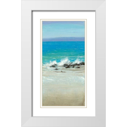 Salt Spray II White Modern Wood Framed Art Print with Double Matting by OToole, Tim