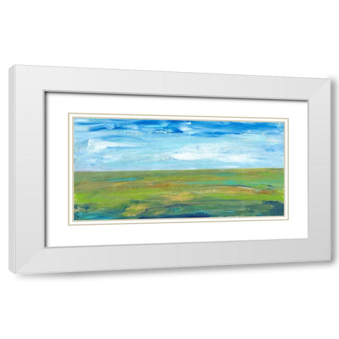 Vast Land I White Modern Wood Framed Art Print with Double Matting by OToole, Tim