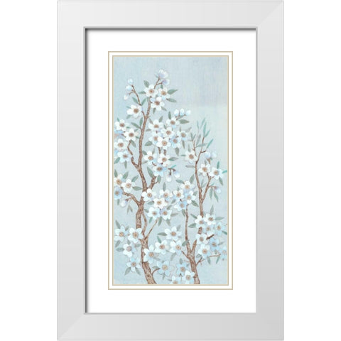 Branches of Blossoms II White Modern Wood Framed Art Print with Double Matting by OToole, Tim