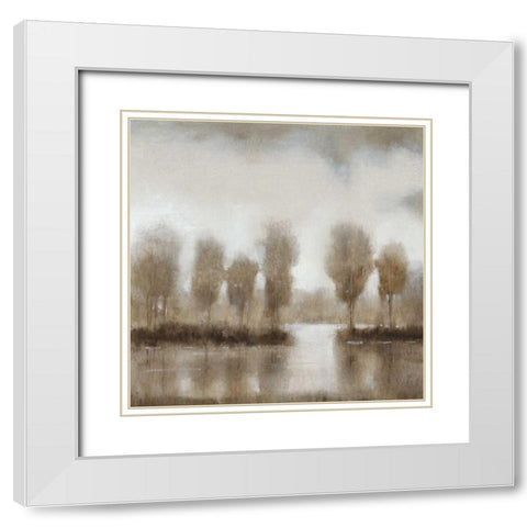 Subtle Reflection II White Modern Wood Framed Art Print with Double Matting by OToole, Tim