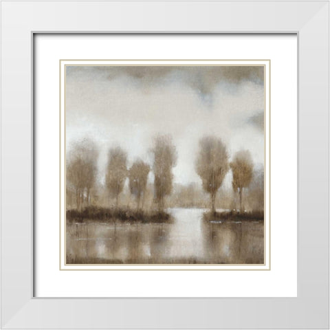 Subtle Reflection II White Modern Wood Framed Art Print with Double Matting by OToole, Tim