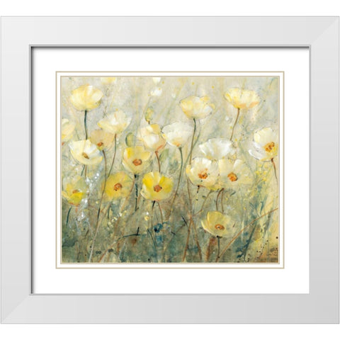 Summer in Bloom II White Modern Wood Framed Art Print with Double Matting by OToole, Tim