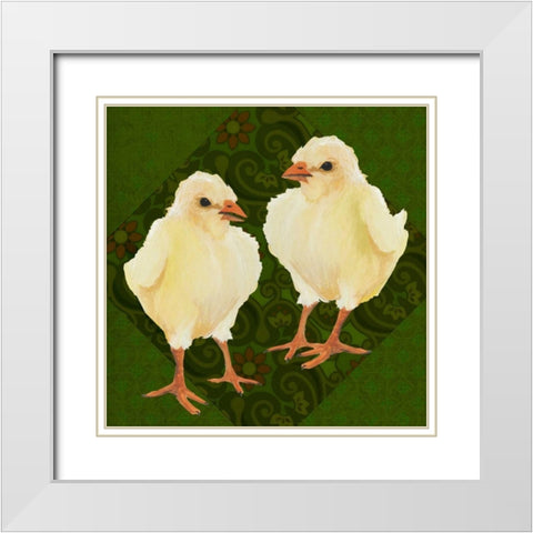 Yard Bird III White Modern Wood Framed Art Print with Double Matting by Popp, Grace