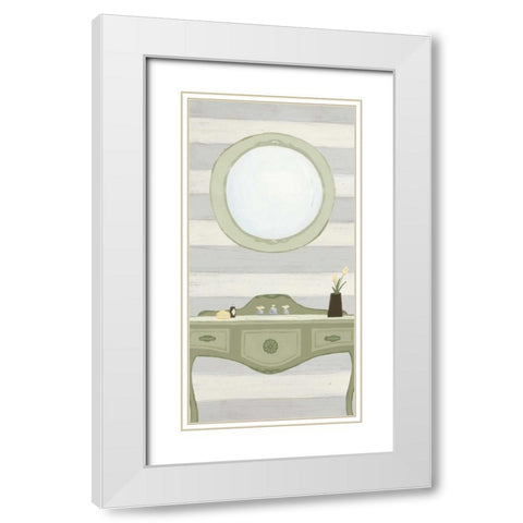 Riviera Bath IV White Modern Wood Framed Art Print with Double Matting by Vision Studio