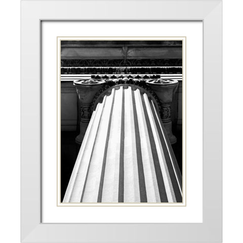 Structural Details I White Modern Wood Framed Art Print with Double Matting by Pica, Jeff