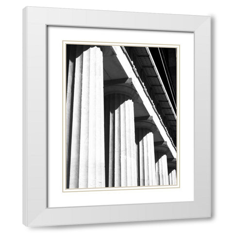 Structural Details II White Modern Wood Framed Art Print with Double Matting by Pica, Jeff