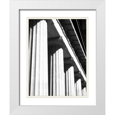 Structural Details II White Modern Wood Framed Art Print with Double Matting by Pica, Jeff