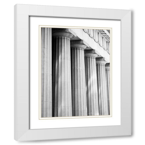 Structural Details IV White Modern Wood Framed Art Print with Double Matting by Pica, Jeff