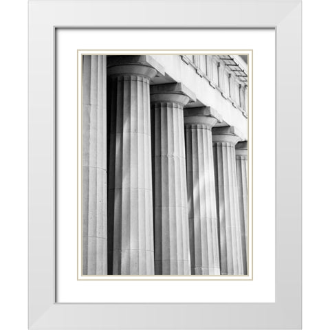 Structural Details IV White Modern Wood Framed Art Print with Double Matting by Pica, Jeff