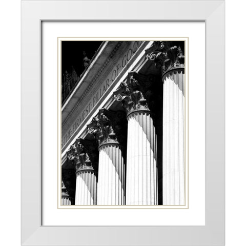 Structural Details VI White Modern Wood Framed Art Print with Double Matting by Pica, Jeff
