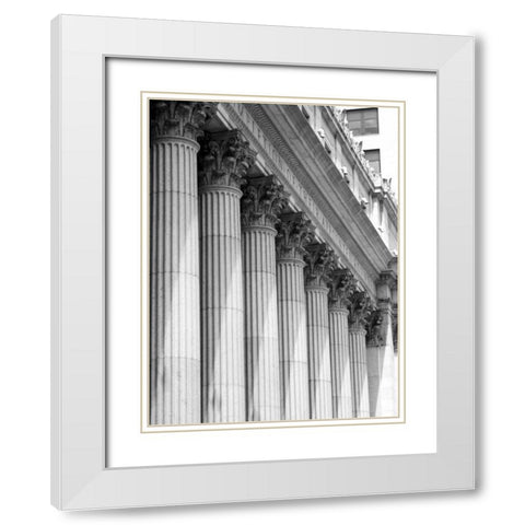 Structural Details VIII White Modern Wood Framed Art Print with Double Matting by Pica, Jeff