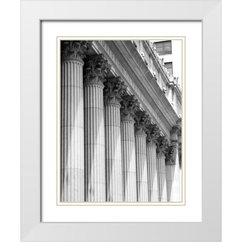Structural Details VIII White Modern Wood Framed Art Print with Double Matting by Pica, Jeff