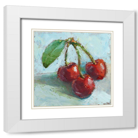 Impressionist Fruit Study IV White Modern Wood Framed Art Print with Double Matting by Harper, Ethan