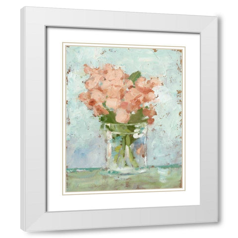 Impressionist Floral Study I White Modern Wood Framed Art Print with Double Matting by Harper, Ethan