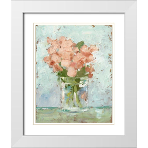 Impressionist Floral Study I White Modern Wood Framed Art Print with Double Matting by Harper, Ethan