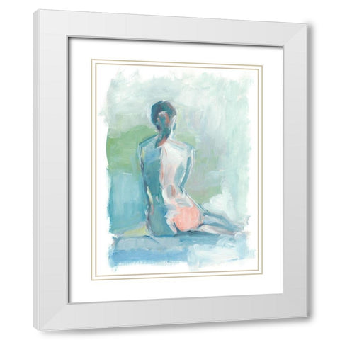 Modern Figure Study I White Modern Wood Framed Art Print with Double Matting by Harper, Ethan